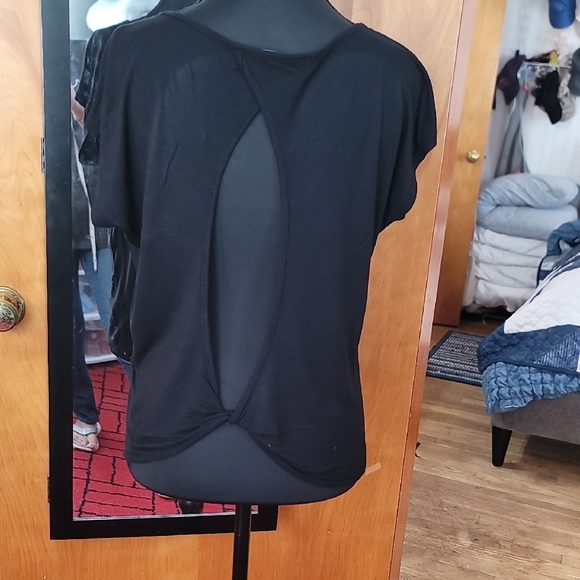 The Classic Black Tee with Silver Sequin Heart - Picture 7 of 9